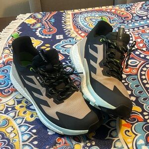 Adidas Terrex Free Hiker 2.0 Low GTX          Goretex Black and Tan Hiking Shoes